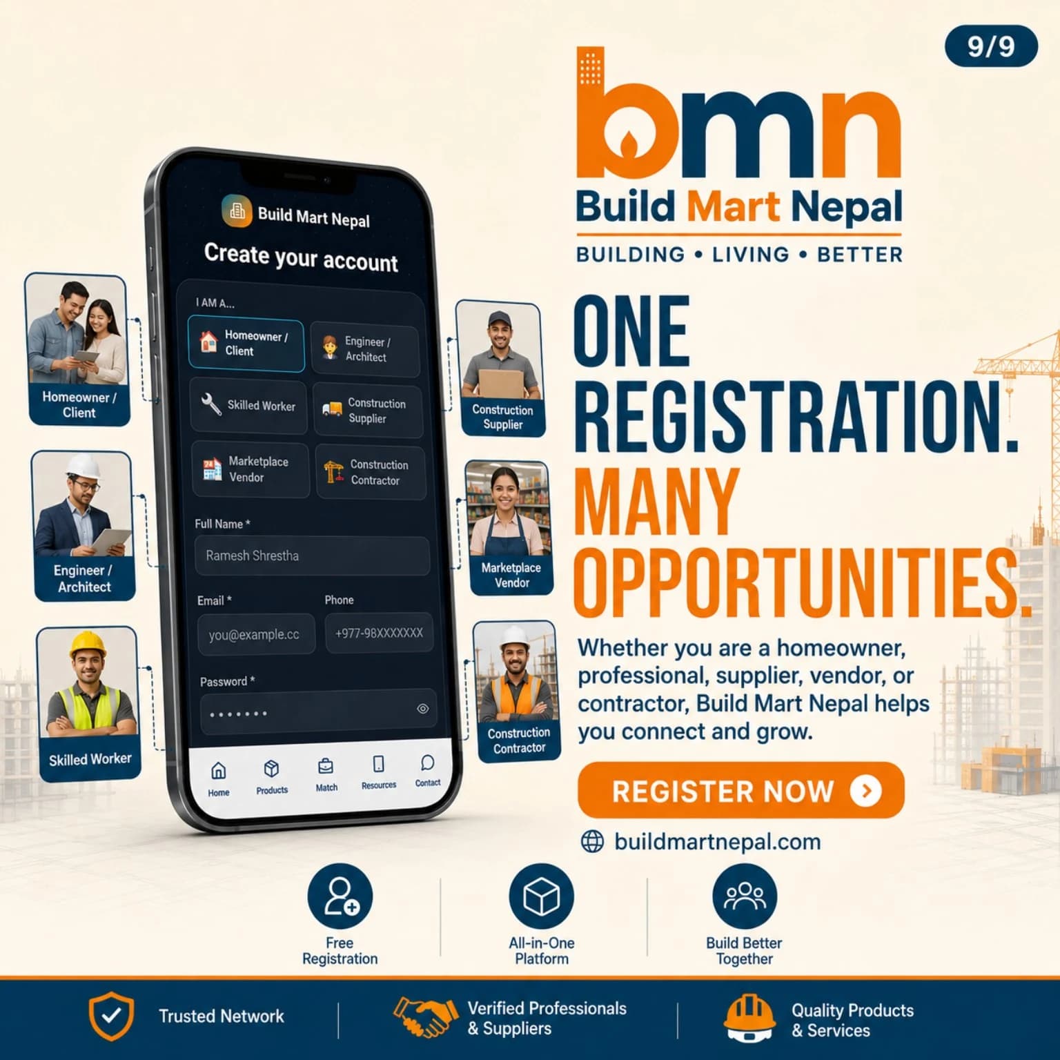 One registration, many opportunities